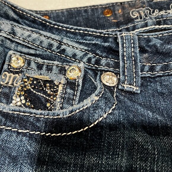 Miss Me Womens Embellished Boot Cut Jeans JP5124B7 SIZE 27 - Picture 2 of 15